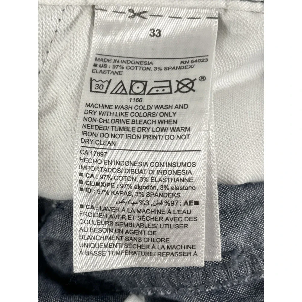Old Navy Ultimate‎ Slim Fit Blue Gray Men's 33 Shorts Flat Front Classic Prep